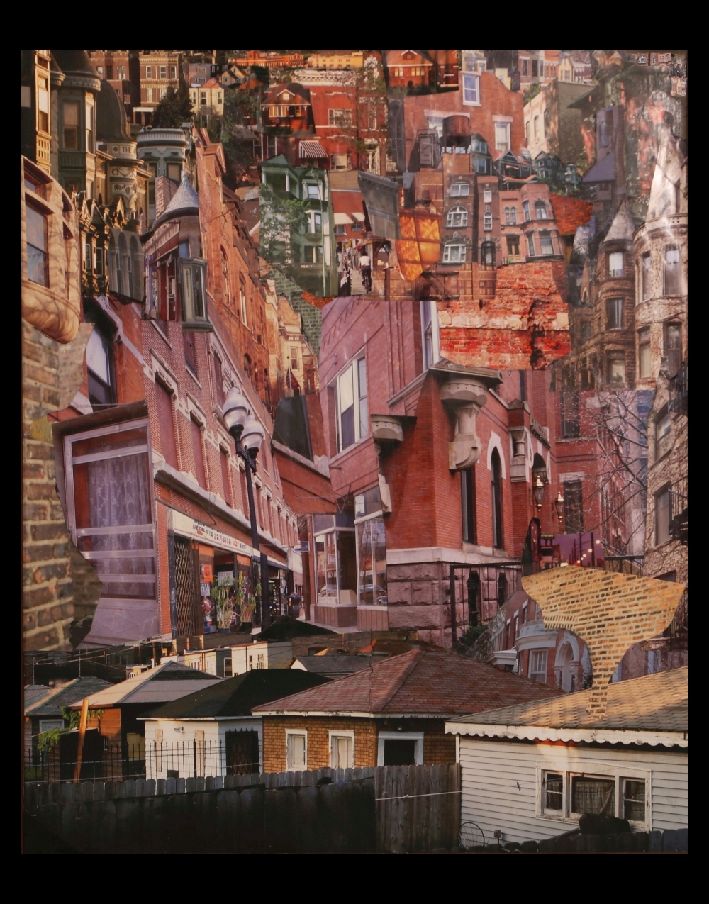 Chicago Commons, collage art by Lineal