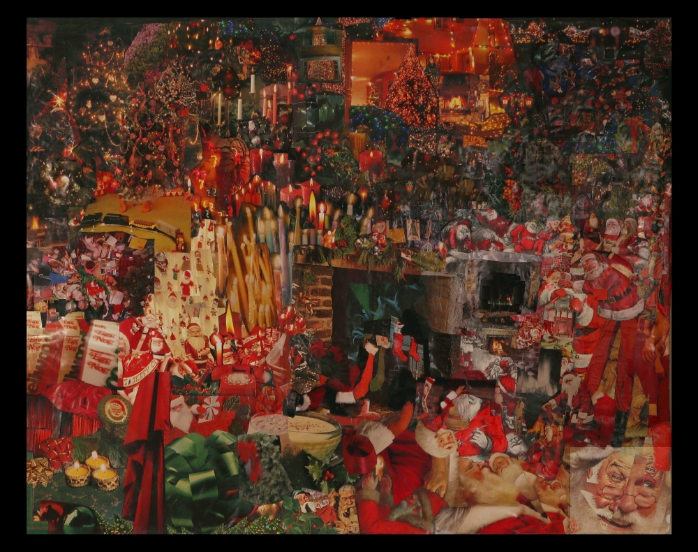 Chimney Demon, collage art by Lineal